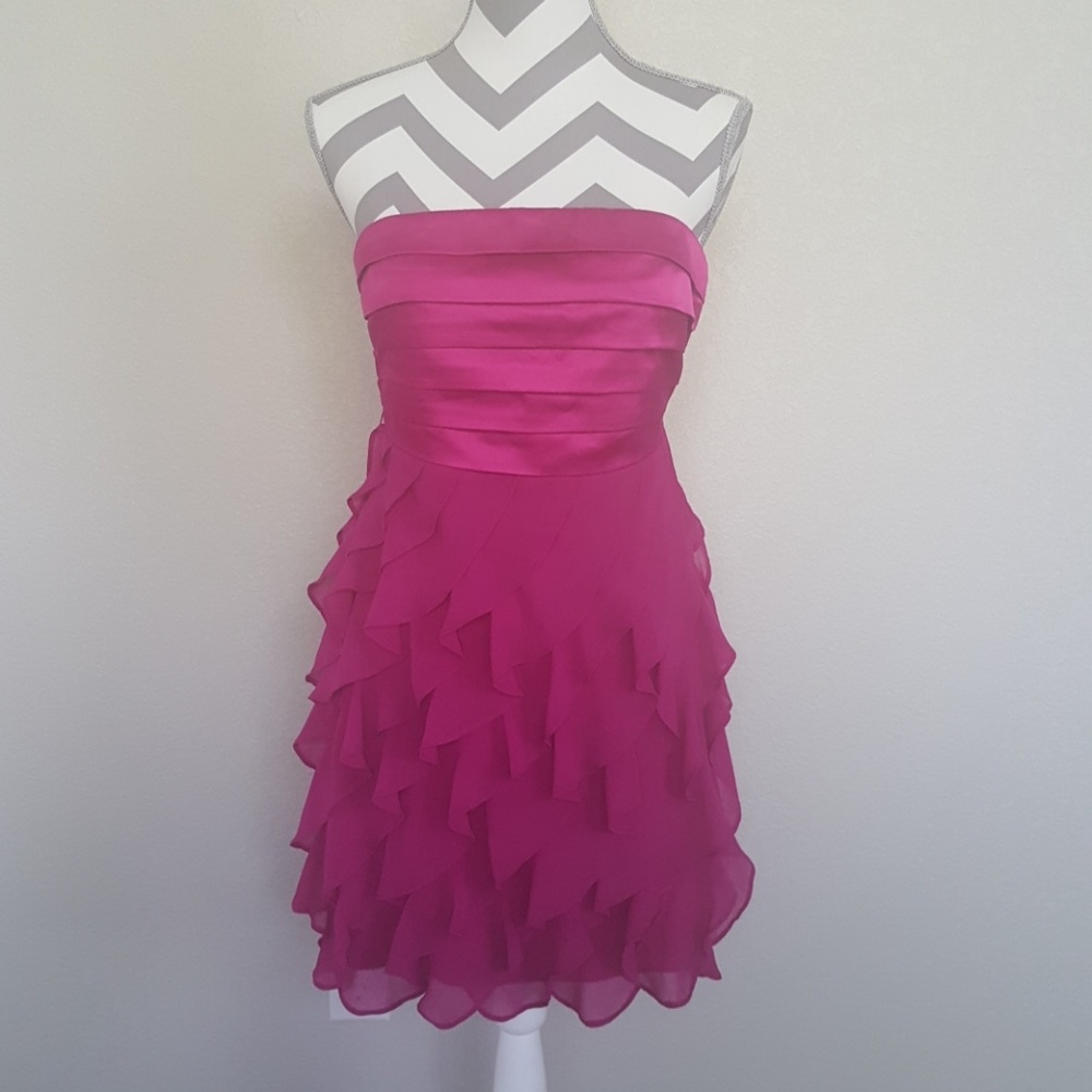Ruffled pink dress